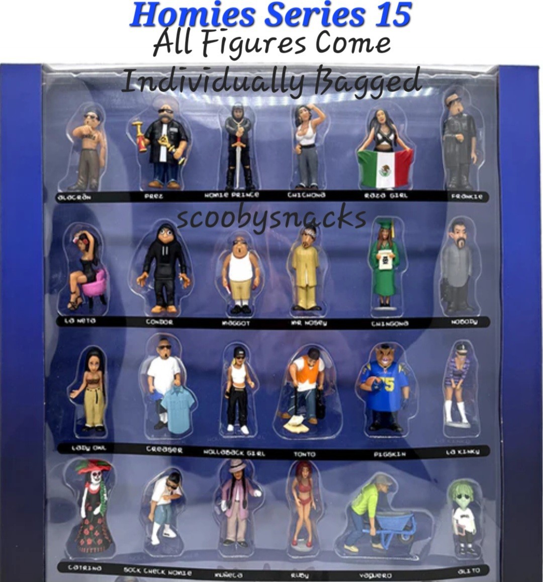 all my homies グッズセット NEW HOMIES SERIES 15 24 PIECE BAGGED FIGURE SET DGA IN HAND HOT