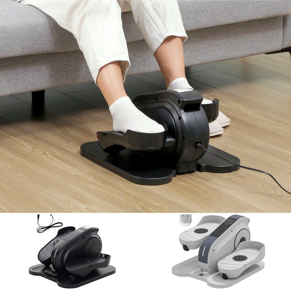 SPORTNOW Unter Schreibtisch Crosstrainer sitzender Pedaltrainer mit 10 Geschwindigkeiten