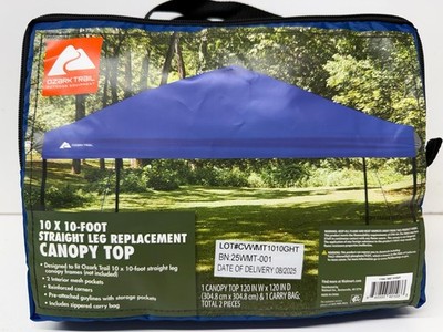 Ozark Trail 31008 10' x 10' Straight Leg Canopy Top, Blue