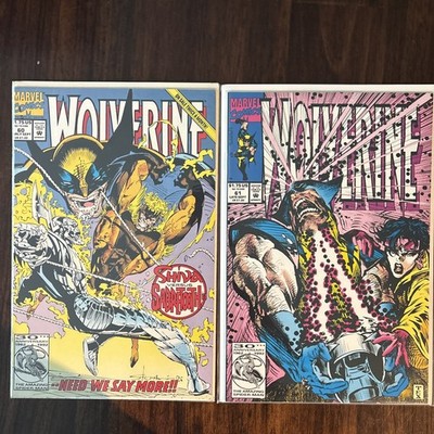 Wolverine 60 & 61 Two NM Marvel Comics 1st full appearance of Kestrel! 1992