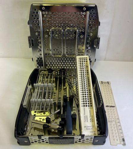 Stryker 940342 Variax 2 Asnis III Titanium Cannulated 4mm Instrument Set Ortho