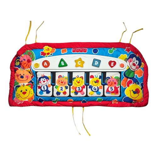 Rare 2000 Fisher Price Baby Smartronics Kick & Learn Piano Educational Crib Toy