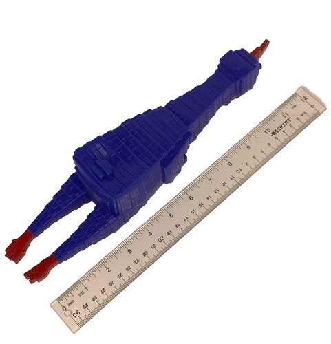 Animolds Squeeze Me Blue "Flash" Square Rubber Chicken 13.5" Squeeky Toys Block - Picture 3 of 4
