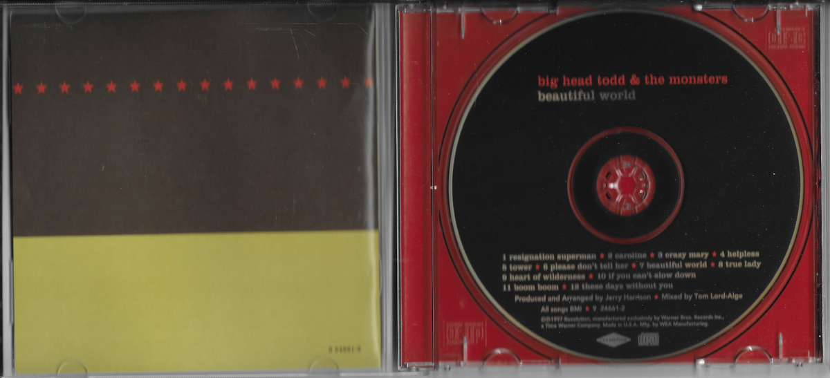Big Head Todd & The Monsters Beautiful World CD Revolution Records