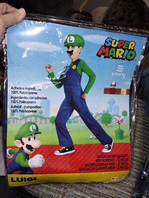 Luigi Costume Mario Bros Bambino Luigi Vestito Mario Bros Bambino
