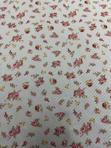 4 METRES GOOD QUALITY FLORAL PRINT JACQUARD SINGLE JERSEY STRETCH DRESS FABRIC - Picture 7 of 8