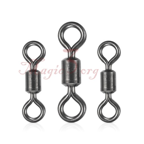 20-50x Barril Rodante Giratorios Broches de Pesca 20-1323Lb Anillo Sólido Acero Inoxidable - Imagen 3 de 9
