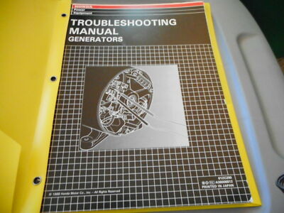NOS Honda Power Equipment TROUBLESHOOTING GENERATOR OWNERS MANUAL 61ZC290