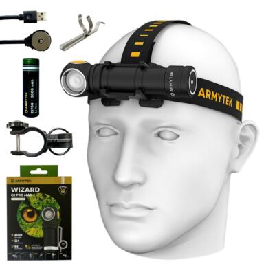 Armytek Wizard C2 Pro Max LR Magnet Rechargeable Headlamp (White) 4150 Lumens