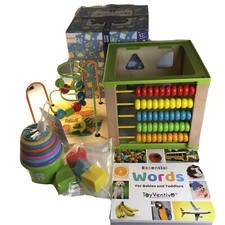 Toy Ventive Wooden Kids Bead Maze Activity Learning Center