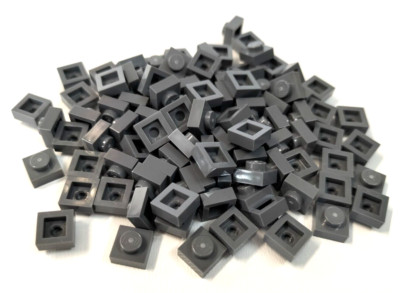 100x LEGO  Platte / Plate 1x1 dunkelgrau / dark bluish gray 3024 NEU