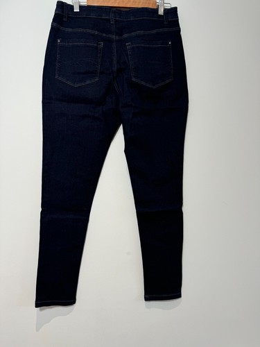 Denim Essentials Jeans Womens Size 14 R Indigo Blue Skinny Fit Comfort Waist - Picture 4 of 8