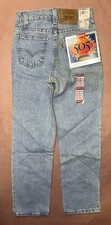 Vintage 1990 s Levis 505 Boys, Deadstock NWT, Size 11