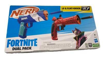 NERF Fortnite Dual Pack LP & Flint-Knock Blasters With 6 Elite