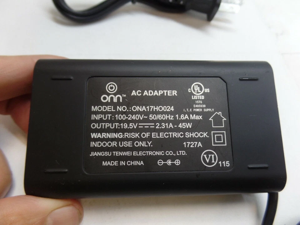 Adaptador de corriente usado original OEM Onn para computadora portátil ONA17HO024 Foto 2 de 4