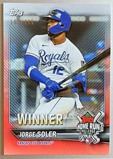 Jorge Soler 2021 Topps HR Challenge JULY WINNER Serial #'d 162/445 WS MVP 