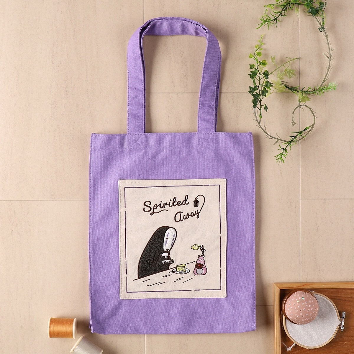 studio Ghibli Spirited Away Color Tote Bag Tea Time Purple Japan