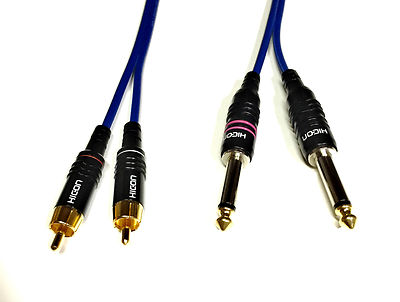 Sommer-Cable Cinch auf Klinke 6,3mm Adapterkabel SC-Onyx MKII