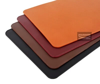 SMART RANGE LEATHER Large Leather Hand Crafted Desk Mat Pad Laptop Table Keyboard Mouse Pad