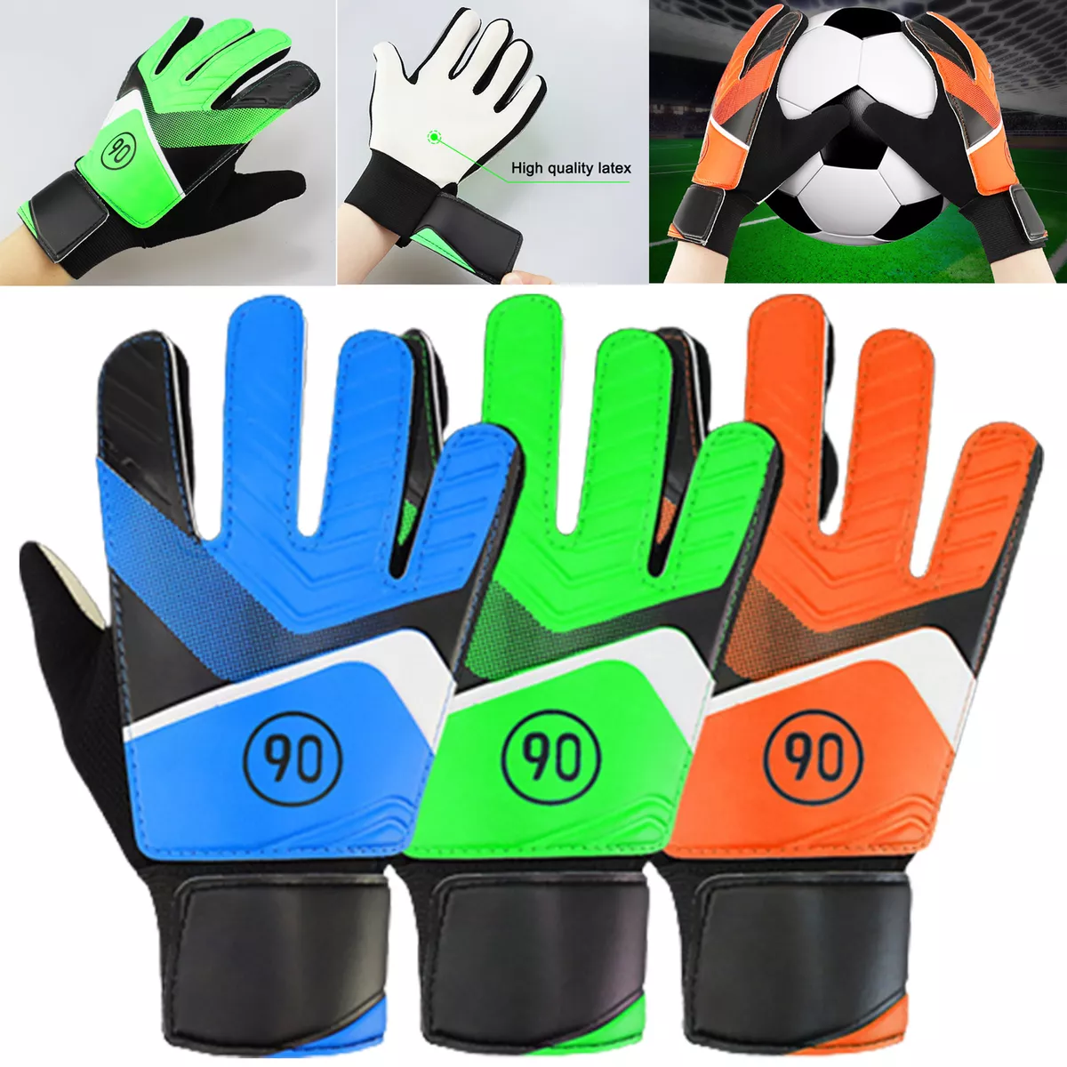 Youth goalkeeper gloves with finger protection hotsell