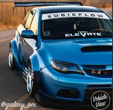 subieflow Windshield Banner Vinyl Decal Visor for wrx sti