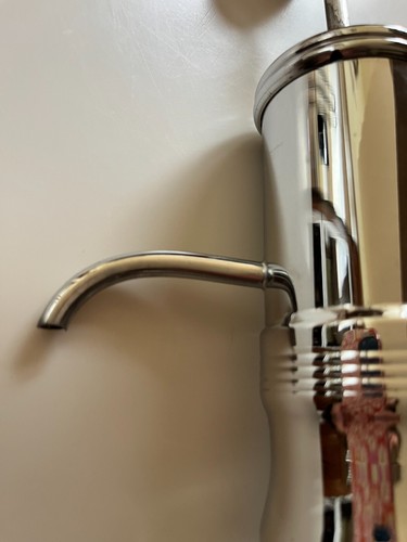 Vintage 1950s MCM Barware Chrome and Glass Soda Fountain Syrup Dispenser - NICE - Picture 14 of 15