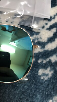 Sunglasses Ray-Ban Aviator Classic RB3026 Rose Gold Frame  display picture 3