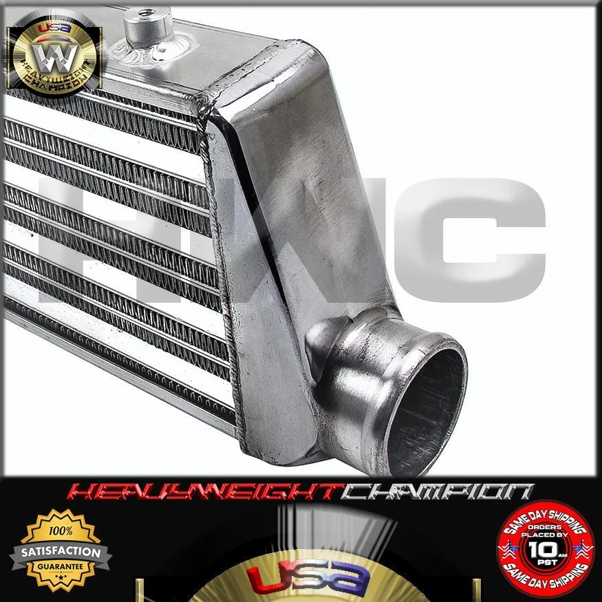27'' x 7'' x 2.5'' UNIVERSAL TURBO MONTAJE FRONTAL ALUMINIO INTERCOOLER Tubo y Aleta Foto 2 de 4