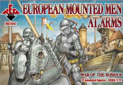 RedBox SOLDIERS 1/72 - Wars of the Roses 1455-1485 European Mounted Men-at-Arms