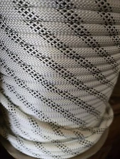 7/16" (11mm) x 100' Double Braid Static Line, Safety Rope By Cypher White