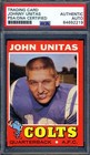 Johnny Unitas PSA DNA Signed Vintage 1971 Topps Autograph