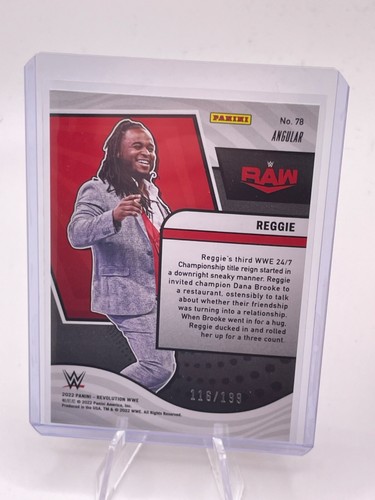 2022 WWE - Revolution - Angular /199 - #78 Reggie - Picture 2 of 2