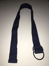 Navy Blue Polyester Kids Belt Size 7