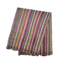 Vintage Ikat Guatemalan rainbow Totonicapan perraje/manta/ shawl/rebozo 