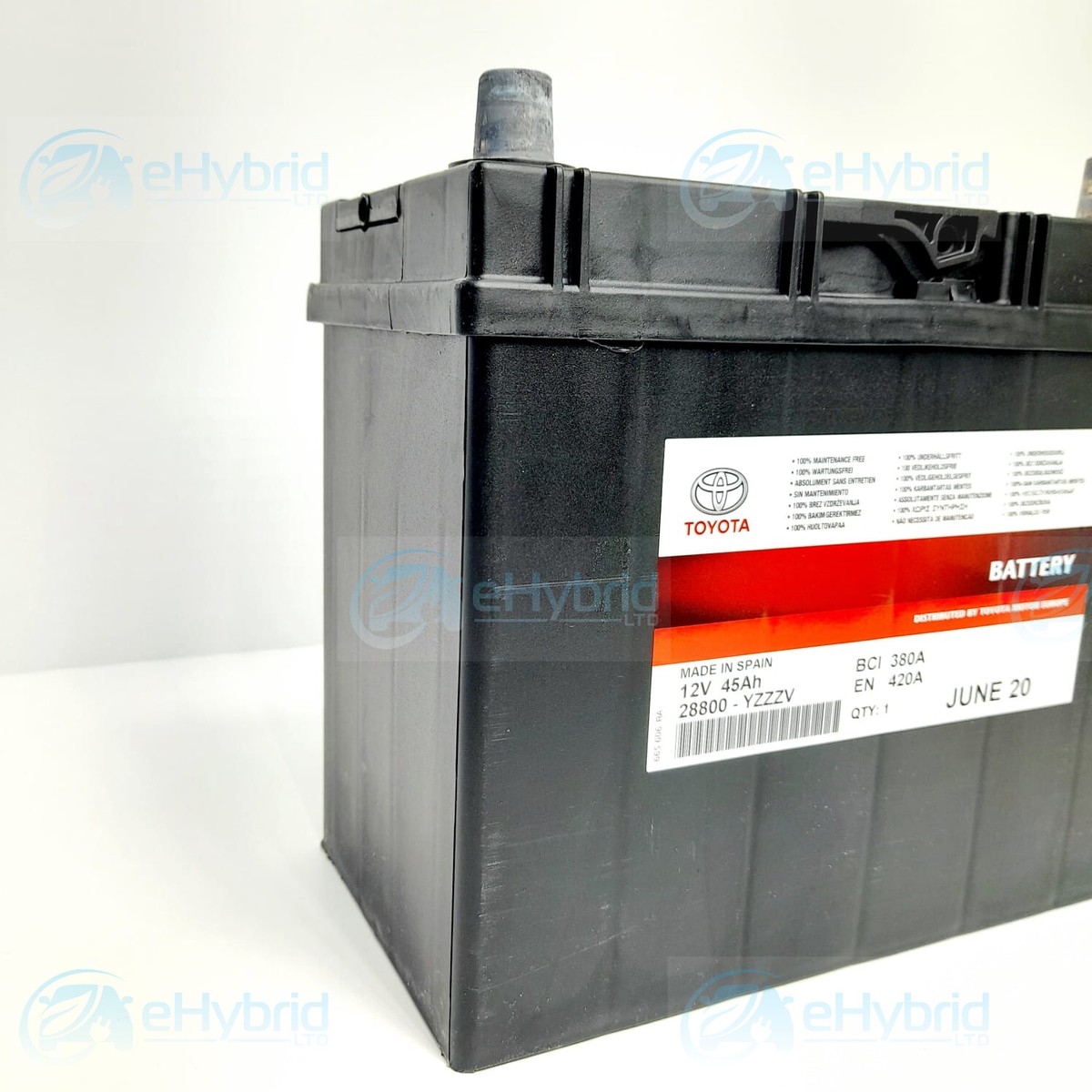 GENUINE TOYOTA VERSO-S 12V BATTERY 45AH 46B24L AUXILIARY BATTERY