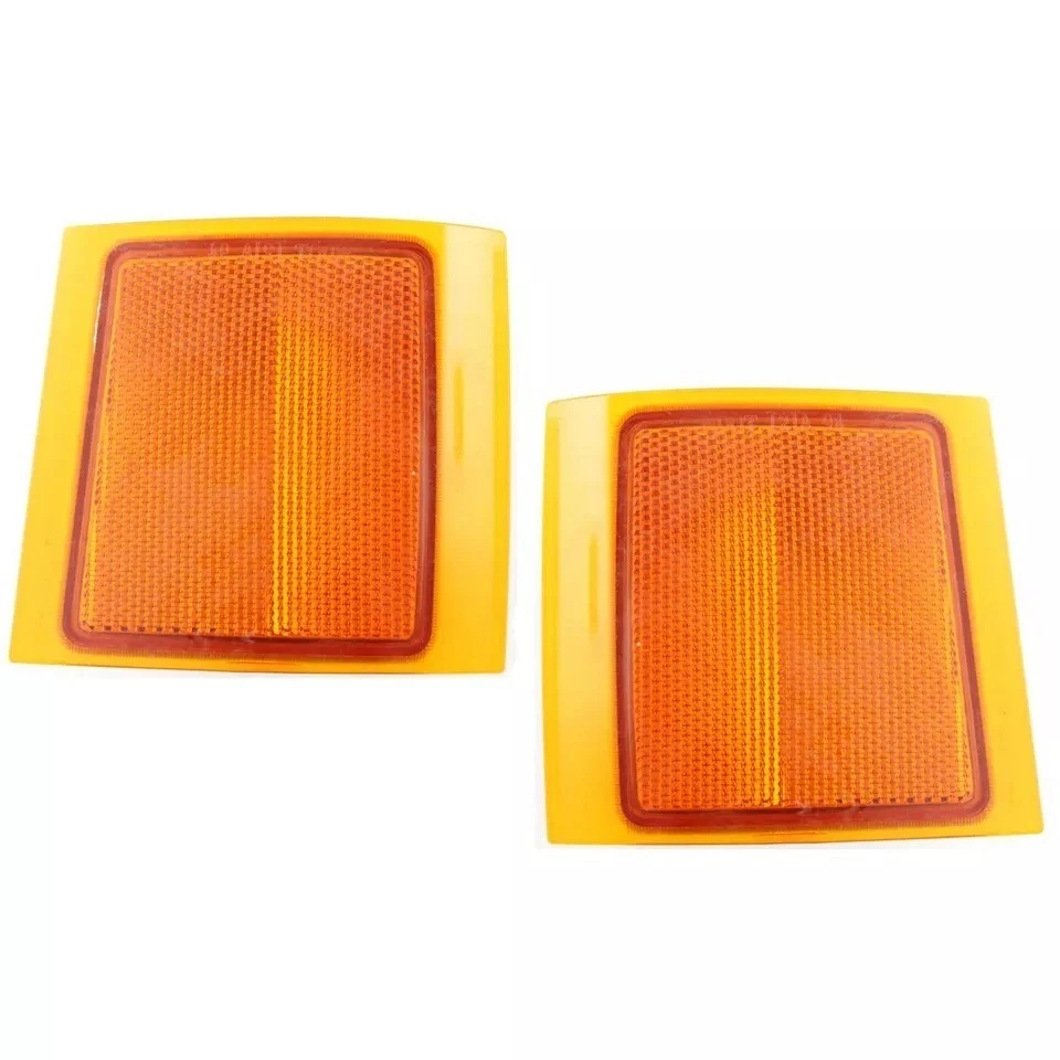 New Front Side Marker Lamp  Left & Right Pair Set Fits 1995-2000 Chevrolet Tahoe Foto 2 de 4