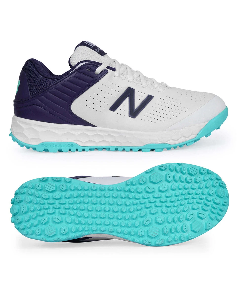 New Balance CK4020 Rubber Cricket Shoes White Cyber Jade