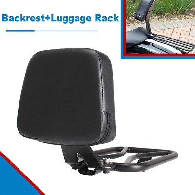 Diver Backrest+Luggage Rack For Kawasaki Vulcan S EN650 2015+ Lazyback Carrier