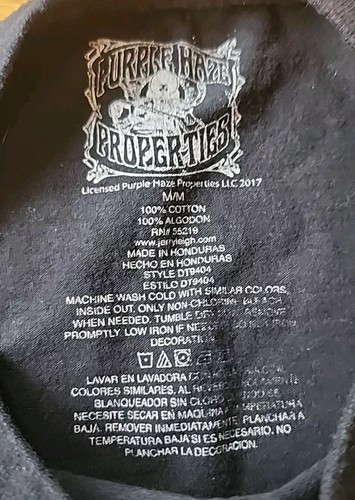 VINTAGE Jimi Hendrix Shirt Medium Black Voodoo Child Rock N Roll Music Band Tee  - Bild 3 von 5