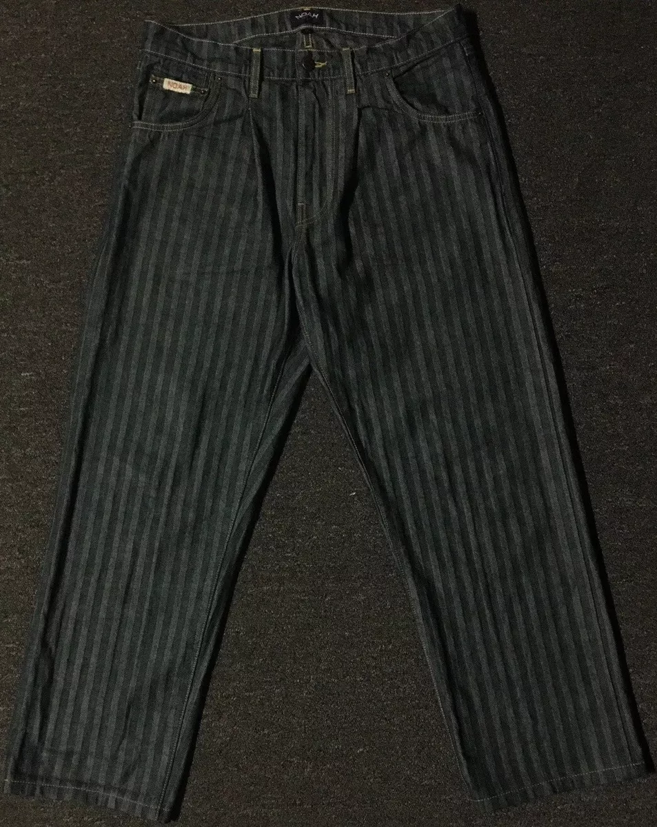 Noah NY Pleated Herringbone Jeans 33 F Cking Awesome Box Logo CDG NYC Skate 917