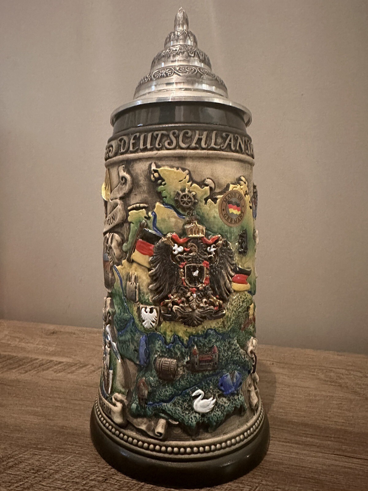 Disney Parks Epcot Beer Stein Original King Bierkrug Made In Germany eBay