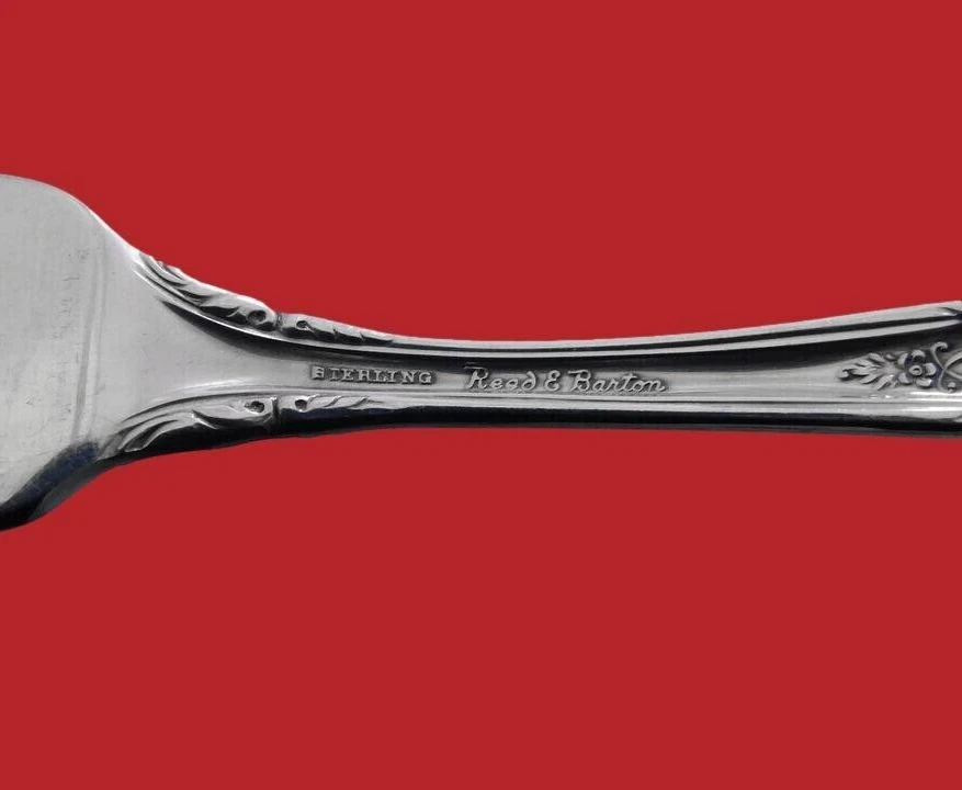 Diseño de helado de plata de ley renacentista francés de R&B. Juego de horquillas personalizadas 12 piezas Foto 3 de 3