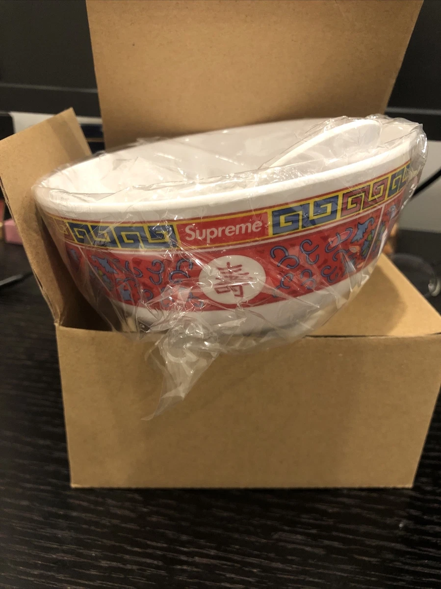 Rare Supreme Single Soup Set Chinese Spoon and China Bowl for Ramen Noodle eBay