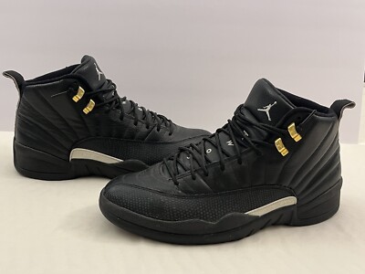 Air Jordan 12 Retro The Master Mens 130690-013‎ Black White Gold Shoes Size 8 Air Jordan 12 Retro The Master Mens 130690-013 Black White  main image 2