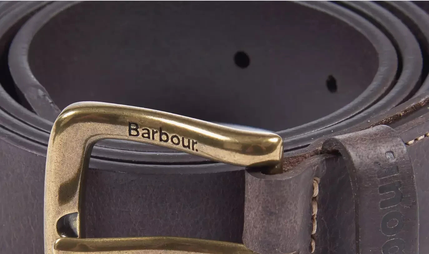 Barbour Genuine Leather Belt for Men Size L - Classic Style-image