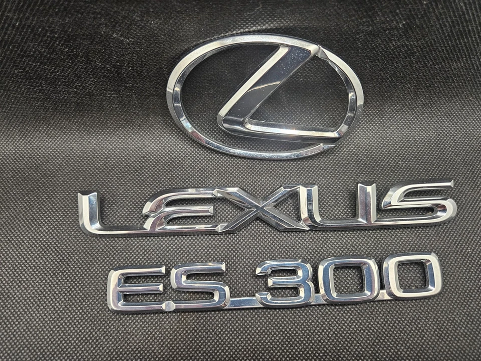 LEXUS ES300 1995 1996 emblema trasero cromado logotipo insignia fabricante de equipos originales 95 96 juego completo - bonito Foto 2 de 4
