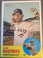 2012 Topps Heritage SP #489 Jose Bautista Toronto Blue Jays Free Shipping