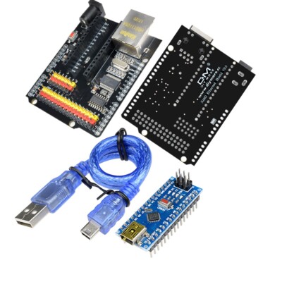 ENC28J60 Ethernet Shield V2.0 Network Nano V3.0 ATmega328 CH340G F Arduino Cable