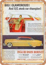 METAL SIGN - 1954 Hudson Hornet Hollywood Hardtop Vintage Ad