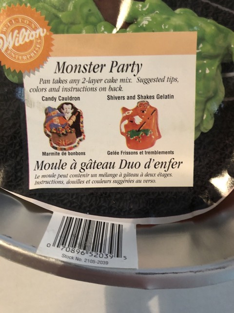 Monster Party Cake Pan From Wilton 39 For Sale Online Ebay